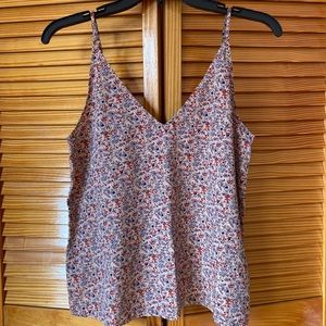 floral v neck tank top abercrombie & fitch